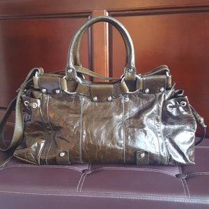 EUC Francesco Biasia Leather Tote/Satchel